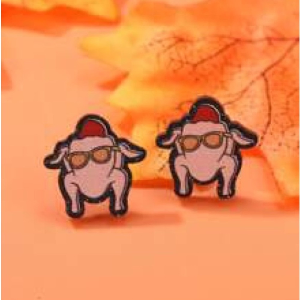 Friendsgiving Turkey Earrings
